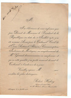 VP21.541 - MORTAGNE 1930 - Faire - Part De Nomination De Mr Robert HABAY Avoué Près Le Tribunal Civil D'ALENCON ( Orne ) - Altri & Non Classificati