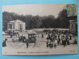 BELGIQUE : BRUXELLES : ENTREE Du BOIS De LA CAMBRE   ,animé,carte En Bon état - Forêts, Parcs, Jardins