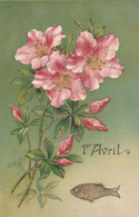 1er Avril (carte Gaufrée) - 1er Avril - Poisson D'avril