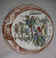 Assiette Sarreguemines. Départ De Jeanne D'Arc Pour Chinon. - Sarreguemines (FRA)