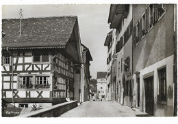 EGLISAU: Dorfpassage Mit Restaurant ~1940 - Dorf