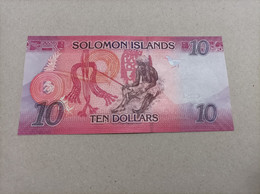 Billete De Las Islas Salomon De 10 Dólares, Serie Y Nº Bajisimo A003644, Año 2017, UNC - Salomonseilanden