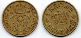 MA 18488 /  Danemark - Denmark - Dänemark 1 Krone 1936 NGJ TB+ - Dänemark