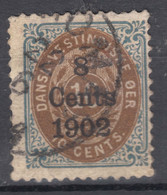 Denmark Danish Antilles (West India) 1902 Normal Frame Mi#26 I, Used - Dinamarca (Antillas)