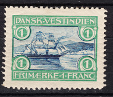 Denmark Danish Antilles (West India) 1905 Boat Mi#35 Mint Hinged - Deens West-Indië