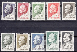 Yugoslavia Republic 1968 Tito Mi#1280-1289 Mint Never Hinged - Unused Stamps