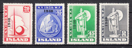 Iceland Island Ijsland 1940 Mi#218-221 Mint Never Hinged - Unused Stamps