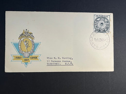 (4 N 42) OLDER - Australia - 1950's FDC  - AAT (2 Covers) - FDC