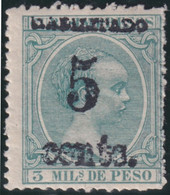 1899-655 CUBA USA OCCUPATION 1899 PUERTO PRINCIPE. 5ª ISSUE. 5c S. 3ml. FORGUERY. - Other & Unclassified
