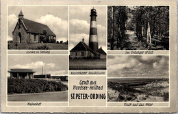 Germany Gruss Aus St Peter-Ordning Multi View With Lighthouse Photo - St. Peter-Ording