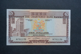(M) 1975 HONG KONG OLD ISSUE - THE CHARTERED BANK 5 DOLLARS #H781138 - Hong Kong