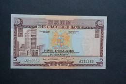 (M) 1975 HONG KONG OLD ISSUE - THE CHARTERED BANK 5 DOLLARS #J212882 - Hong Kong