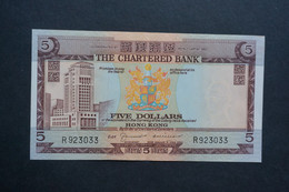 (M) 1975 HONG KONG OLD ISSUE - THE CHARTERED BANK 5 DOLLARS #R923033 - Hongkong