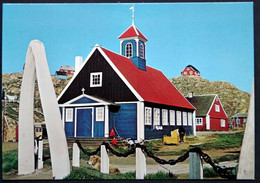 Greenland  Cards  THE OLD CHURCH  AT  HOLSTEINSBORG ( Lot  635 ) - Grönland