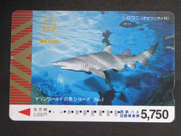 USED Carte Prépayée Japon Expressway Japan Prepaid Card BUS CARD SHARK - Pesci
