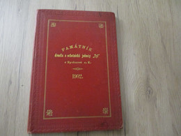 Tchéquie Livre Ancien 1902 Avec Autographes Pamatnik Divadla A Ochotnicke Jednoty Tyl Rychnové N.K. 112 P Bon état - Antichità & Collezioni