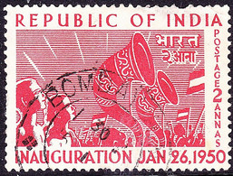 INDIA 1950 QEII 2a Scarlet, Inauguration Of A Republic SG329 Used - Gebruikt