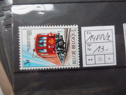 Belgique Belgie Variété / Varieteit 1488 V 2 Mnh Neuf ** ( Année / Jaar 1969 ) Train Trein - Otros & Sin Clasificación