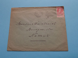 à Mr. Saintraint BOURGMESTRE De NAMUR Le 23 Fev. 1909 ( Voir / Zie Scans ) Enveloppe ! - Privados & Locales [PR & LO]