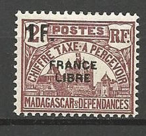 MADAGASCAR TAXE N° 29 NEUF** LUXE SANS CHARNIERE / MNH - Postage Due