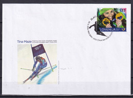 SLOVENIA 2014,SPORT,SOCHI 2014,OLYMPIC GAMES,TINA MAZE,2 GOLD MEDALS,SKI,fdc - Inverno 2014: Sotchi