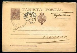 1897.ESPAÑA.ENTERO POSTAL.EDIFIL 36A(o)VARIEDAD.USADO.CATALOGO 14€ - 1850-1931