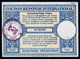 ETATS-UNIS / USA / AMÉRIQUE   International Reply Coupon / Coupon Réponse International - Autres & Non Classés