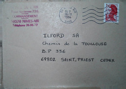 H 13  Lettre Base 726 - Militaire Luchtpost