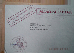 H 13  Lettre Base 701 - Poste Aérienne Militaire