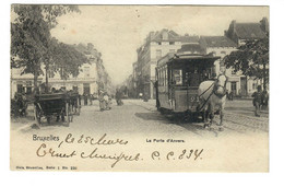 Bruxelles  La Porte D'Anvers   Edit Nels Bruxelles Serie 1 N° 220   Tram à Cheval - Bruxelles (Città)