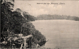 ! 1913 Alte Ansichtskarte Aus Liberia, Mesurado River Near Monrovia, Gelaufen Nach Stuttgart - Liberia