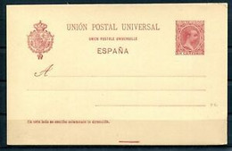 1892.ESPAÑA.ENTERO POSTAL.EDIFIL 31CA.NUEVO SOBRE ANTEADO..VARIEDAD CATALOGO 90€ - 1850-1931