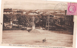 SAINT-DIDIER-la-SEAUVE (Haute-Loire) - Place Maréchal Foch Et Square Des Combattants - La Croix - Saint Didier En Velay