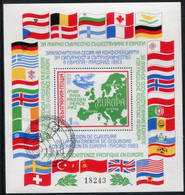 BULGARIA 1983  European Security Conference Block Used.  Michel Block 137 - Blocks & Sheetlets