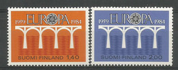 Finlande 1984 908-09 ** Europa Pont Coopération Européenne - Unused Stamps