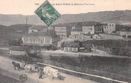 Gare De SAINT-DIDIER-la-SEAUVE (Haute-Loire) - Attelage De Chevaux, Voie Ferrée - Saint Didier En Velay