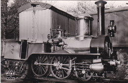 LOCOMOTIVE ,carte Dos BLANC ,,,,, Locomotive à Vapeur 1879 L.REMILLY ,carte Photo !! Ou Dite Carte-photo - Trains