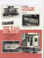 Catalogue MDC G SCALE 1995 BIG TRAINS ! Model Die Casting Inc - English