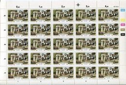 Südafrika South Africa Mi# 710-3 Full Sheet - Postfrisch/MNH - Wine Farming, Wagoon Builders - Nuevos