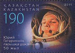 2011 0228 Kazakhstan Space The 50th Anniversary Of The First Space Flight MNH - Kazakhstan