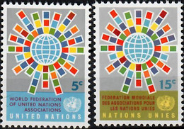 1966 World Federation Of UN Associations Sc 154-5 / YT 148-9 / Mi 163-4 MNH / Neuf Sans Charniere / Postfrisch [zro] - Ungebraucht