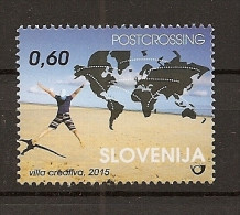 SLOVENIA 2015,.POSTCROSSING,,MAP,, MNH - Poste