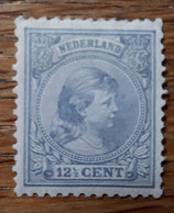 NL Nr 38 Mint/*/ongebruikt Wilhelmina Hangend Haar (1964A) - Neufs