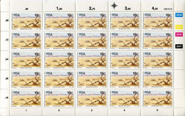 Südafrika South Africa Mi# 711-4 Full Sheet - Postfrisch/MNH - Grazing Strategy, Watering, Earth Rejoice - Nuevos