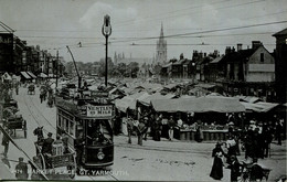 NORFOLK - GREAT YARMOUTH - MARKET PLACE - ANIMATED WITH TRAM  Nf774 - Great Yarmouth