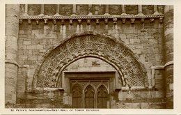 NORTHANTS - NORTHAMPTON - ST PETER'S - WEST WALL OF TOWER EXTERIOR RP  N182 - Northamptonshire