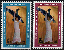 1968 Art At UN Sc 183-4 / YT 177-8 / Mi 198-9 MNH / Neuf Sans Charniere / Postfrisch [zro] - Unused Stamps