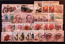 Republique Tcheque  Ceska Republika - Small Batch Of 36 Stamps Used - Collections, Lots & Series
