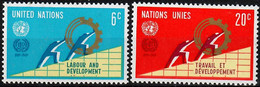 1969 I.L.O.  Sc 199-200 / YT 193-4 / Mi 216-7 MNH / Neuf Sans Charniere / Postfrisch [zro] - Unused Stamps