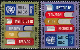 1969 UN Institute For Training And Research Sc 192-3 / YT 186-7 / Mi 218-9 MNH / Neuf Sans Charniere / Postfrisch [zro] - Neufs